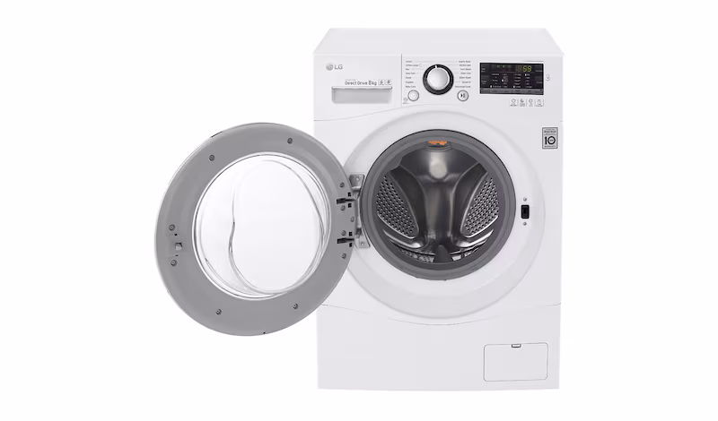 LG Lavatrice TurboWash™ 8 Kg Oblò Cromato 8kg Acciaio