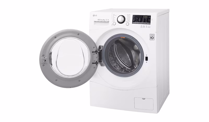 LG Lavatrice TurboWash™ 8 Kg Oblò Cromato 8kg Acciaio