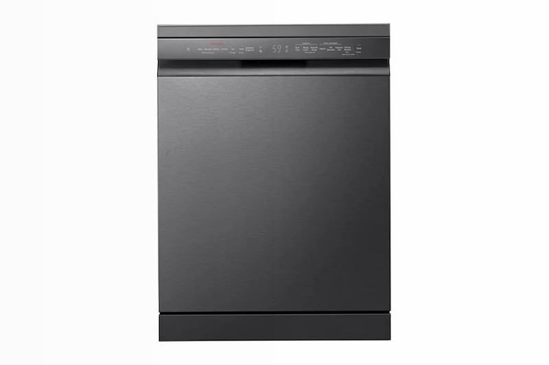 LG QuadWash DF365FMS - Lavastoviglie Vapore Classe B 14 Nero Libera