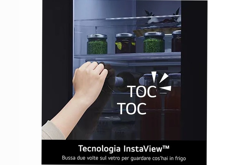 Frigorifero Multidoor InstaView | Classe E, 638L | Wi-Fi, Dispenser UVnano con allaccio, Metal Fresh, No frost | Acciaio E 638lt