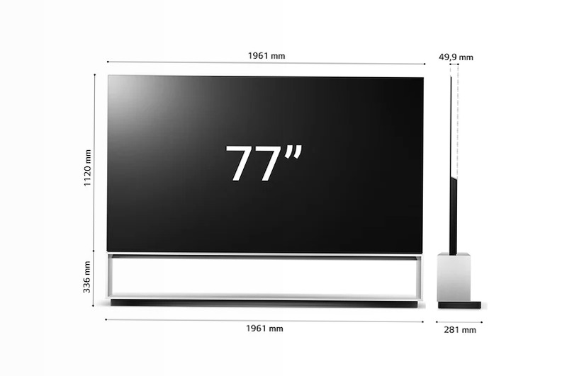 LG SIGNATURE OLED 8K | TV 88'' Serie Z2 | OLED 8K, Smart TV, Dolby Vision IQ e Atmos - OLED88Z29LA | LG Italia Nero