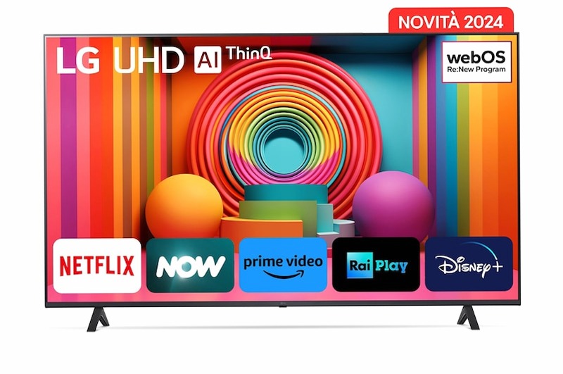 TV UHD LG Serie UR75 55'' Beige HD