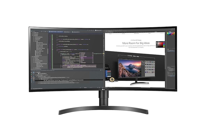 LG Monitor UltraWide IPS 34'' 21:9 Curvo Quad HD HDR Nero 3440 x 1440