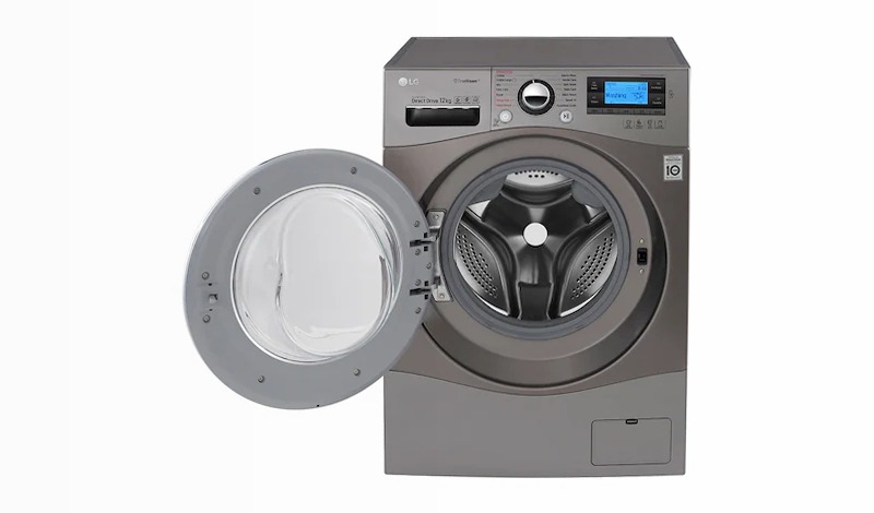 LG Lavatrice TurboWash™ 12 Kg - Lavaggio a vapore Oblò Cromato 1400rpm 12kg Acciaio