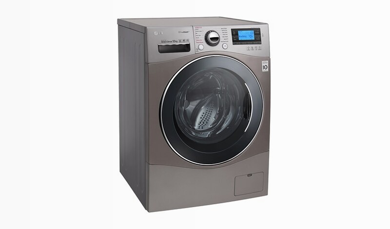 LG Lavatrice TurboWash™ 12 Kg - Lavaggio a vapore Oblò Cromato 1400rpm 12kg Acciaio