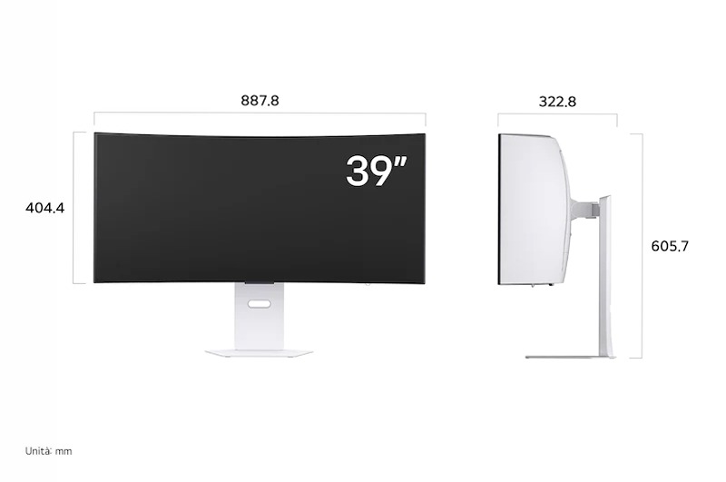 Monitor Gaming UltraGear OLED 39" Nero 3440 x 1440