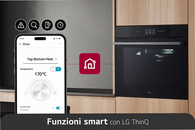 LG WS9D7651B Forno InstaView vapore 76L Classe A++ | LG Italia 76 A Acciaio