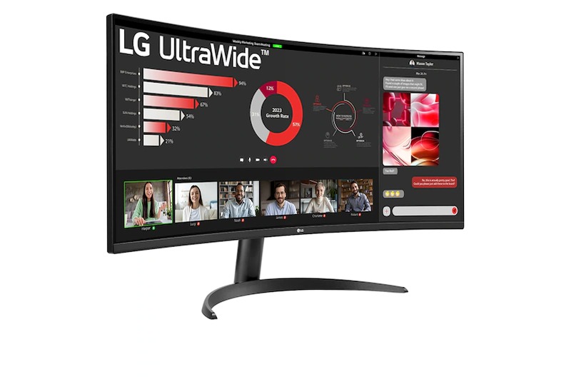 Monitor LG 34WR50QK 21:9 Curvo 100Hz 34" Fucsia
