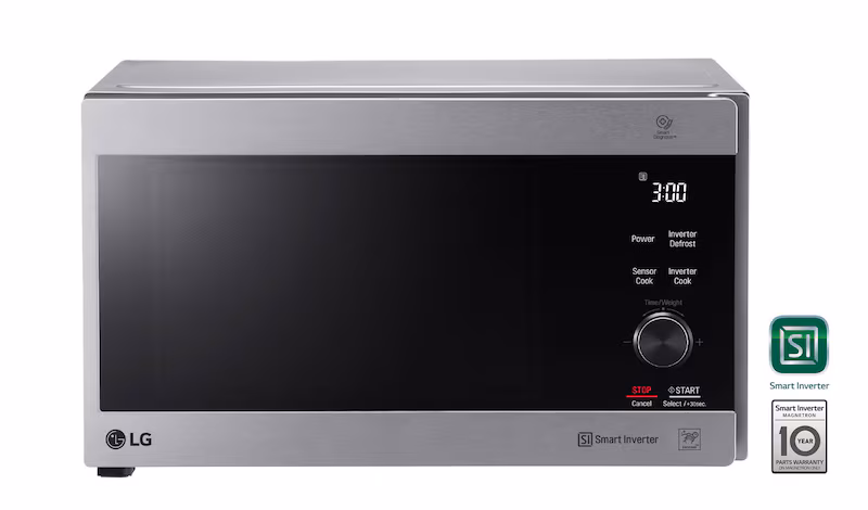 LG Microonde Smart Inverter Grill 32 Litri 1350W Acciaio