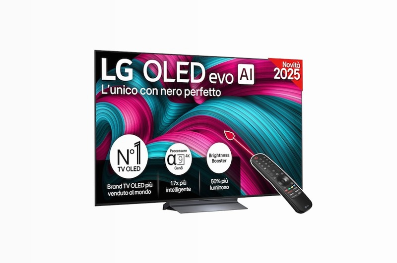 TV OLED LG C5 65 pollici - Immagini Realistiche e Suoni Immersivi HD