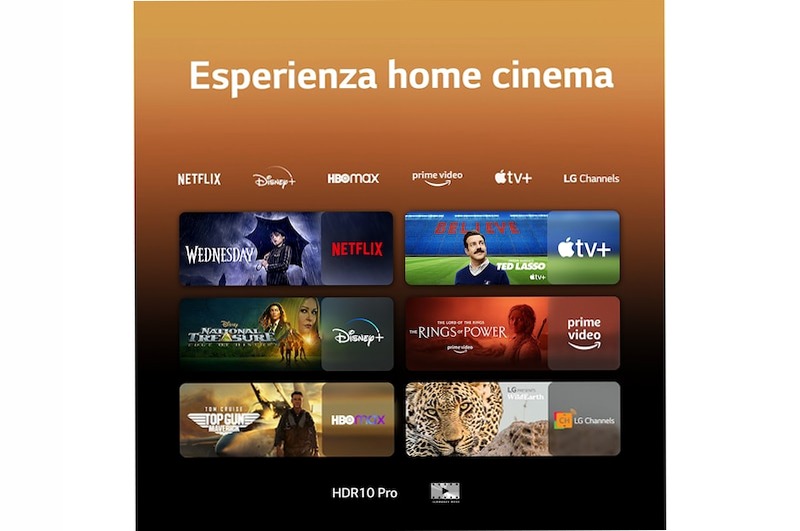 TV QNED | Serie QNED75 50'' | 4K, α5 Gen6, HDR10, 20W, 4 HDMI, Game Optimizer, Wi-Fi 5, Smart TV WebOS 23 - 50QNED756RA | LG Italia HD