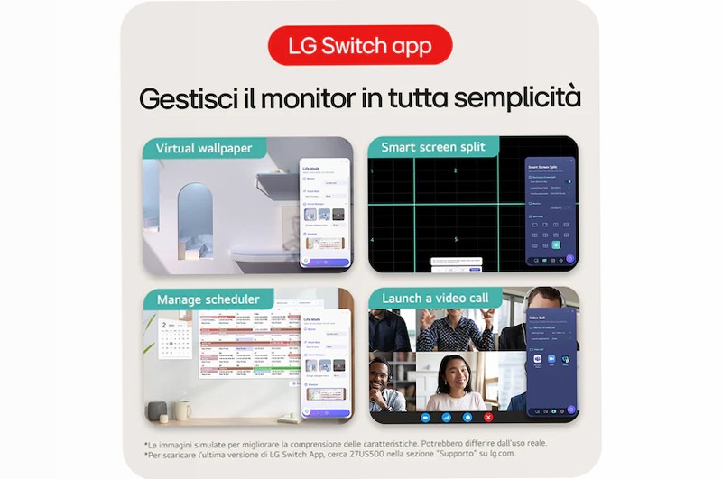 Monitor UHD 4K 27" Nero IPS 3840 x 2160