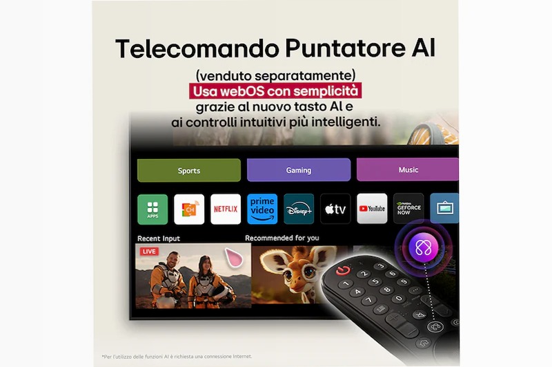 LG UA73006LA 55 pollici UHD Smart TV Beige 55" 4K