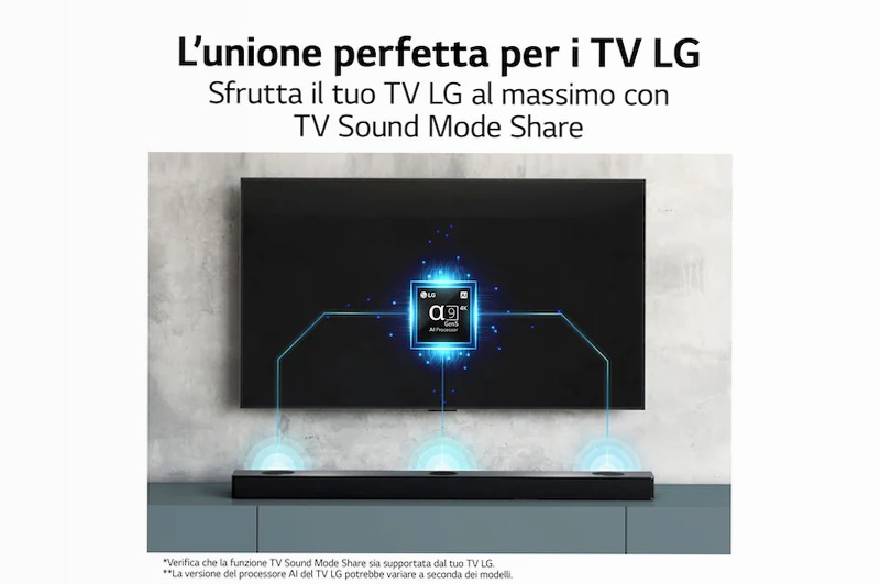 Offerta Bundle: TV OLED evo Serie C3 65'' 4K, α9 Gen6 + Soundbar S95QR I 810W 9.1.5 canali | LG Italia 4K
