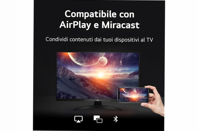 LG Full HD | TV 27" Serie TQ615S Nero IPS 1920 x 1080