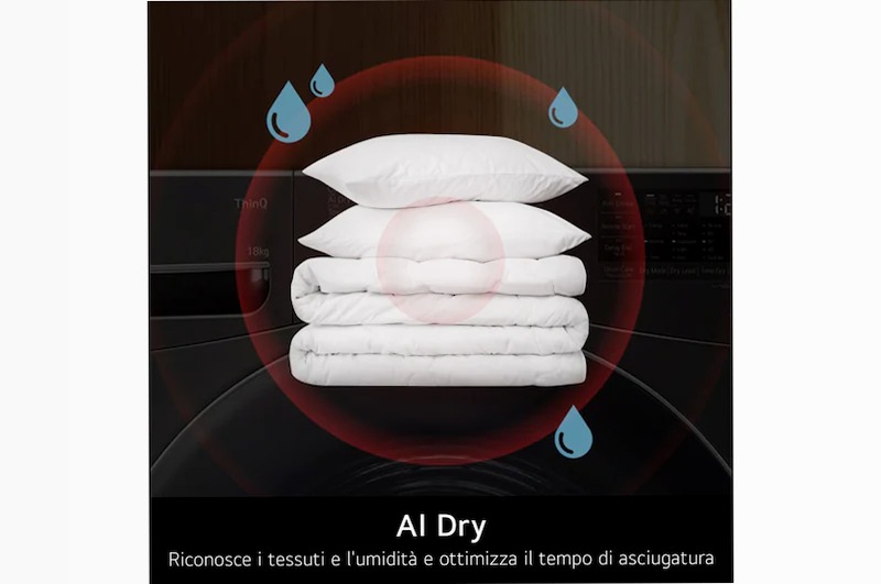 Asciugatrice Serie X7 - Pompa di calore DUAL Inverter 10kg A Bianco