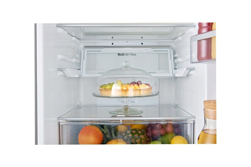 LG Frigorifero Combinato -10% Maniglie a barra attive Display esterno LED 343lt