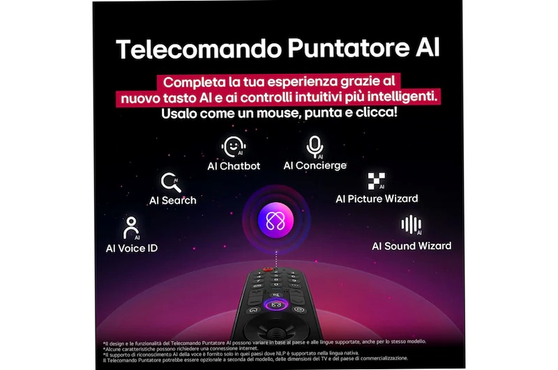 LG QNED70 4K Smart TV 65 pollici 65" HD