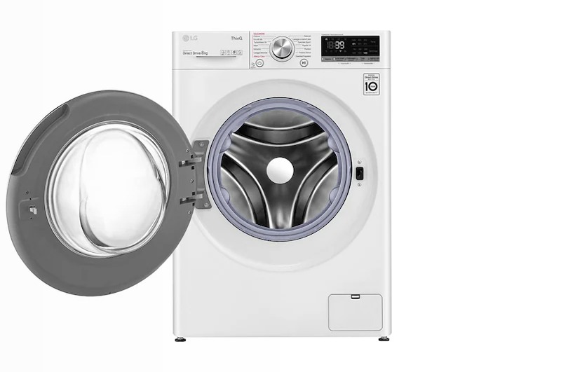 Lavatrice 8kg AI DD™ LG V7 - Classe A/A/A 1400rpm Bianco