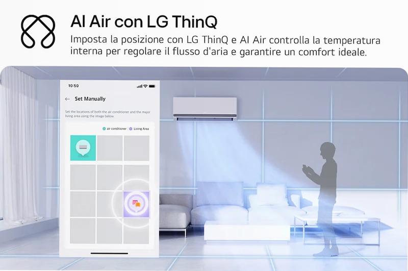 Condizionatore monosplit DUALCOOL Deluxe AI Air A