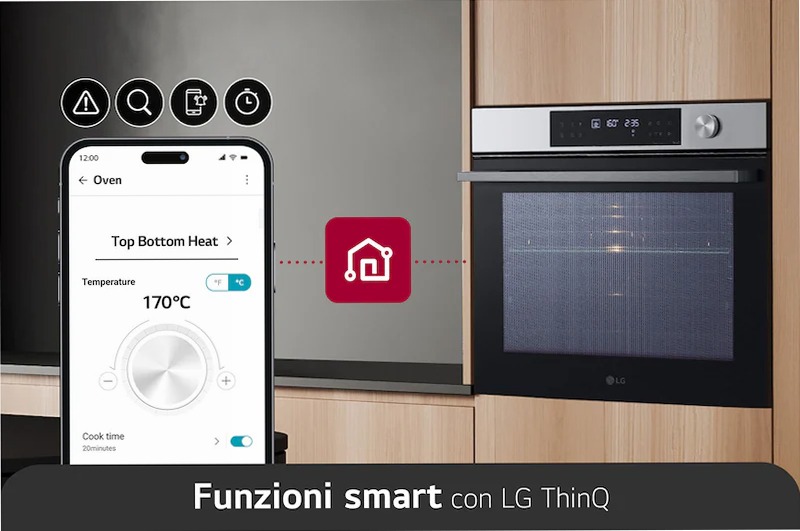 LG WSED7613S Forno InstaView EasyClean 76L Classe A+ | LG Italia 76 A Acciaio