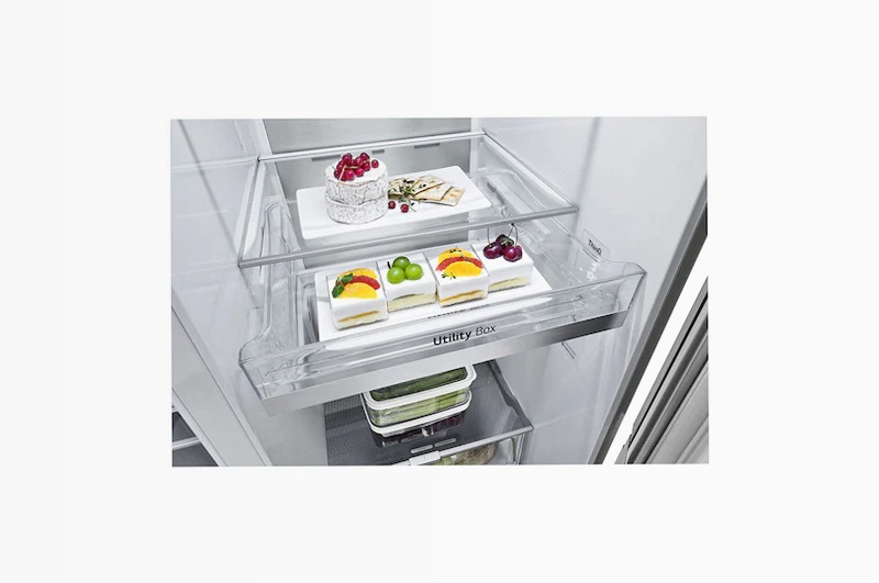 Frigorifero LG GSXV90BSAE con dispenser UVnano E Side by Side 635lt