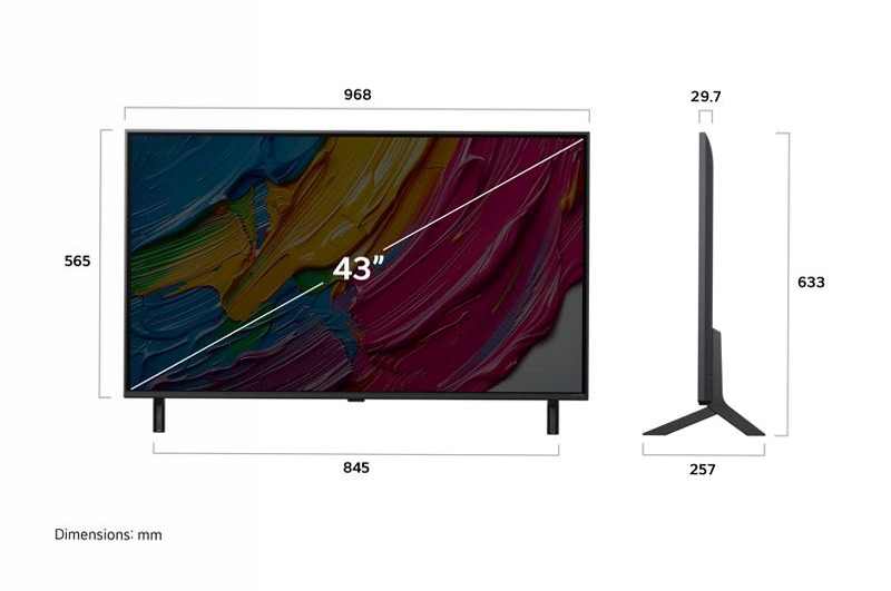 TV 43 pollici LG QNED AI QNED80 4K Smart TV 2025 Beige 43" HD