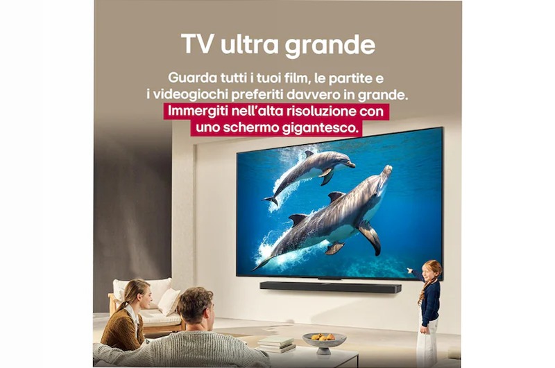TV 43 pollici LG QNED AI QNED80 4K Smart TV 2025 Beige 43" HD