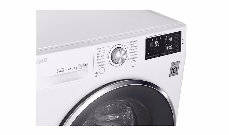 LG Lavatrice TurboWash™ 7 Kg Oblò Silver 1200rpm 7kg Argento