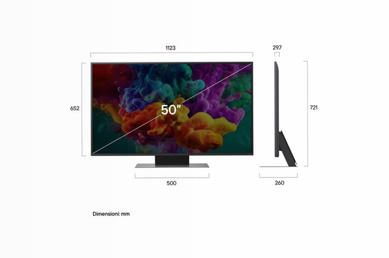 TV 50 pollici LG QNED evo AI Mini LED QNED86B 4K Smart TV 2026 - 50QNED86B6B | LG Italia 50" HD Mini-LED