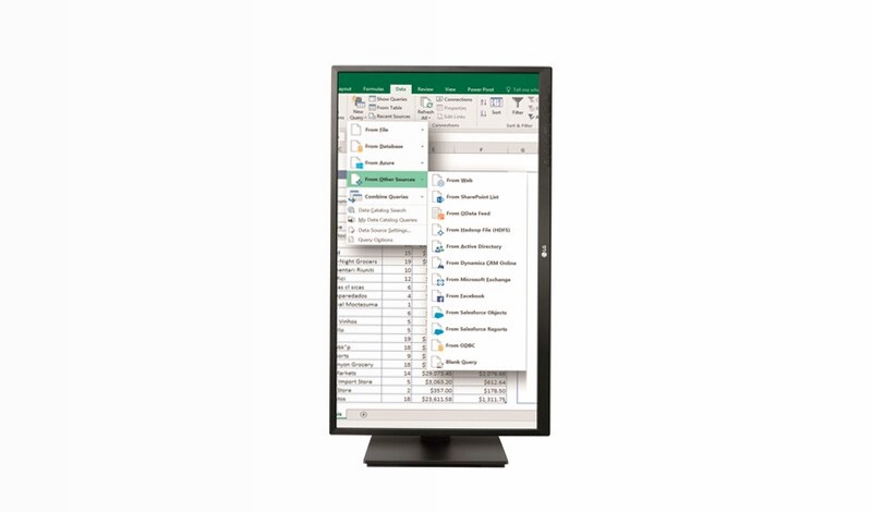 LG Monitor PC IPS 24" Full HD Linea Office Pivot Beige 1920 x 1080