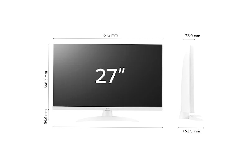 LG 27TQ615S - TV Full HD Smart 27" Bianco 1920 x 1080