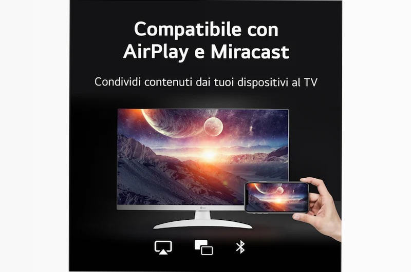 LG 27TQ615S - TV Full HD Smart 27" Bianco 1920 x 1080
