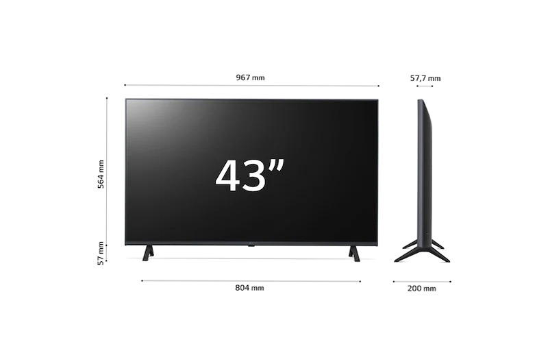 TV UHD LG Serie UR78 43'' Beige