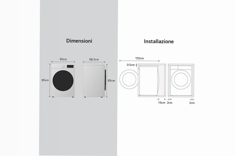 Lavatrice AI DD™ 9kg - Serie R3 Classe A
