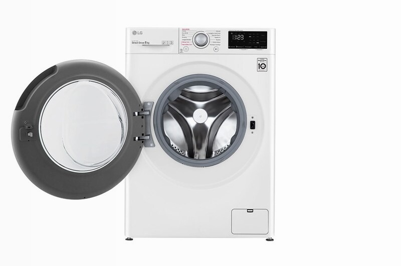 Lavatrice 8kg AI DD™ LG V3 1400rpm Bianco