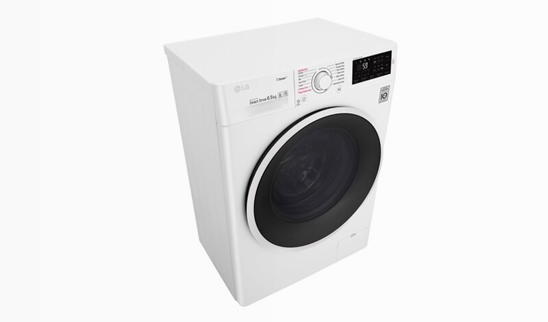 LG Lavatrice Slim 6.5 kg - Lavaggio a vapore Oblò Ring White 1200rpm Bianco