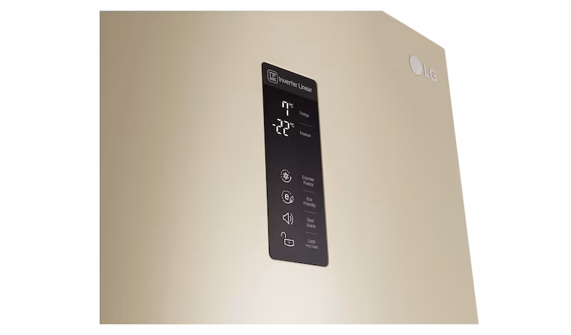 Frigorifero Combinato LG GBB60SEFZS Beige A 375lt