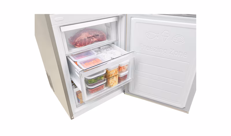 Frigorifero Combinato LG GBB60SEFZS Beige A 375lt