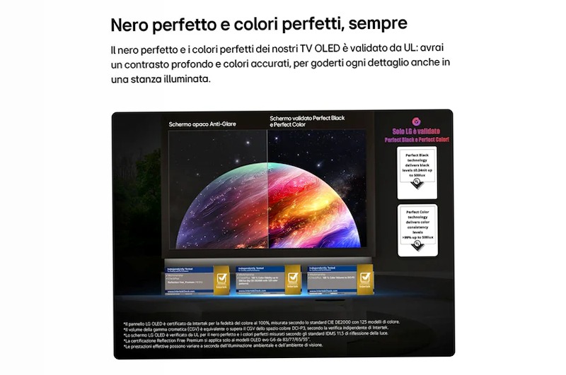 tv 83 pollici LG OLED evo AI G6 4K Smart TV 2026 - OLED83G64LW.API | LG Italia 83" HD