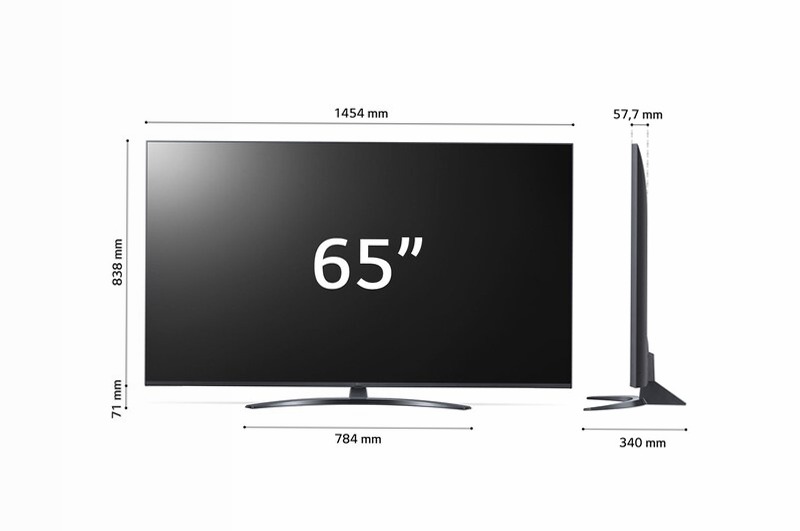 LG UHD TV 65'' Serie UQ81 Grigio 4K Crystal UHD