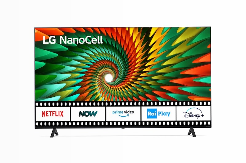 TV NanoCell | Serie NANO75 43'' | 4K, α5 Gen5, HDR10, 20W, 3 HDMI, Game Optimizer, Wi-Fi 5, Smart TV WebOS 22 - 43NANO756QC | LG Italia 4K