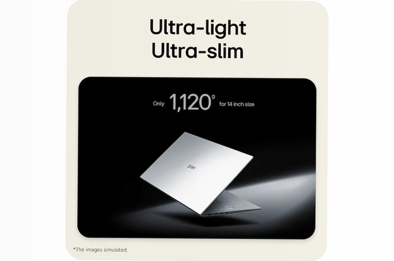 Notebook gram 14" | Copilot+ PC | Windows 11 Home | Solo 1120g | Dual AI | Intel® Core™ Ultra U5, 16GB RAM, 1TB SSD | LG Italia 16