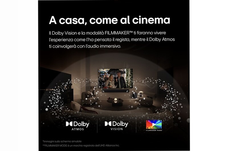TV OLED AI B4 77 pollici LG Nero 77" HD