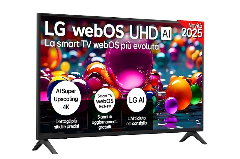 TV 43 pollici LG UHD AI UA75 4K Smart TV 2025 - 43UA75006LA | LG Italia 43" HD