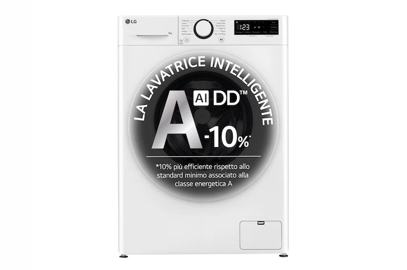 Lavatrice LG F4R3009NNWW 9kg AI DD Bianco