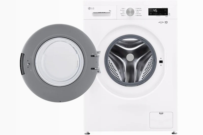 Lavatrice LG F4NX1008NWK - Classe A con Vapore 1400rpm 8kg Bianco