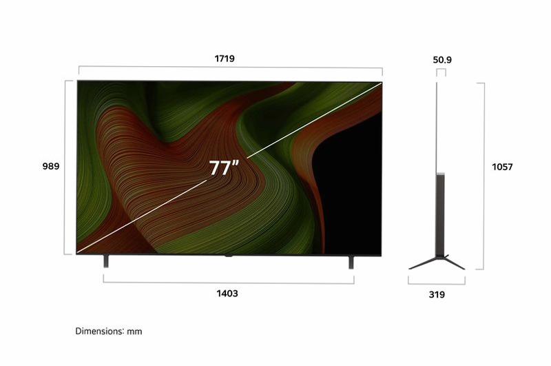 TV 77 pollici LG OLED AI B5 4K Smart TV 2025 - OLED77B56LA | LG Italia 77" HD