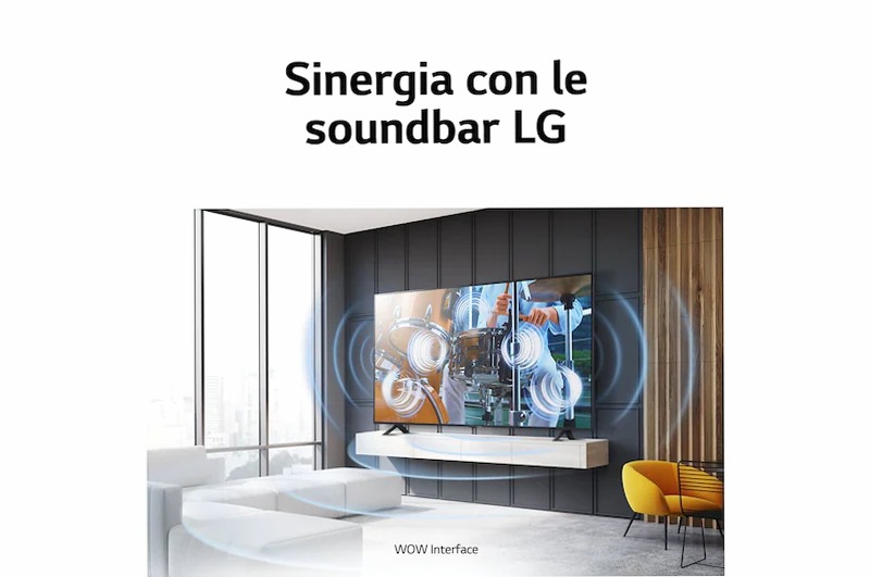 TV UHD LG Serie UR75 43'' Beige HD