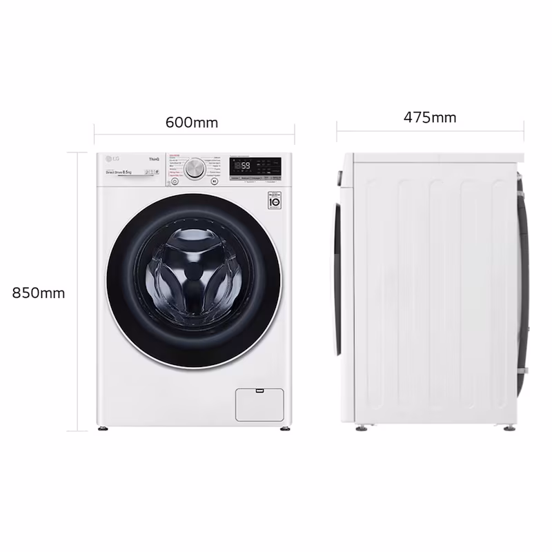 Lavatrice e asciugatrice LG F2DV5S8H0E 8.5/5 kg Slim